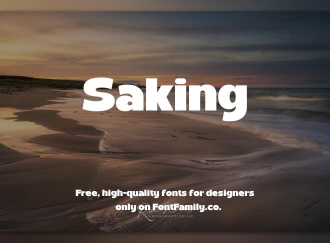 Saking Font