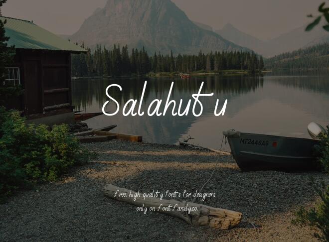 Salahutu Font