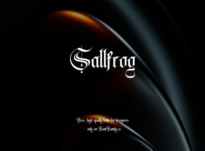 Sallfrog Font