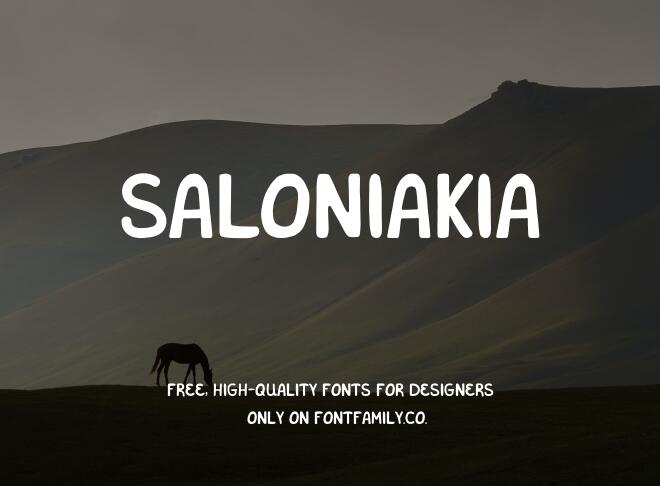 Saloniakia Font