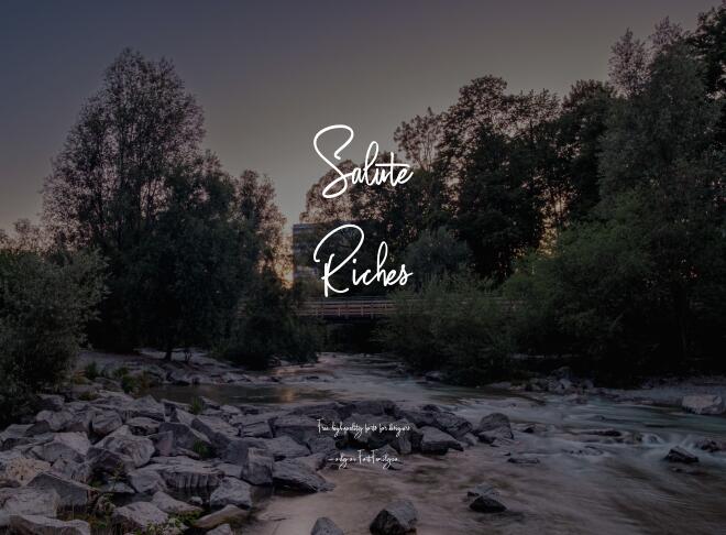 Salute Riches Font