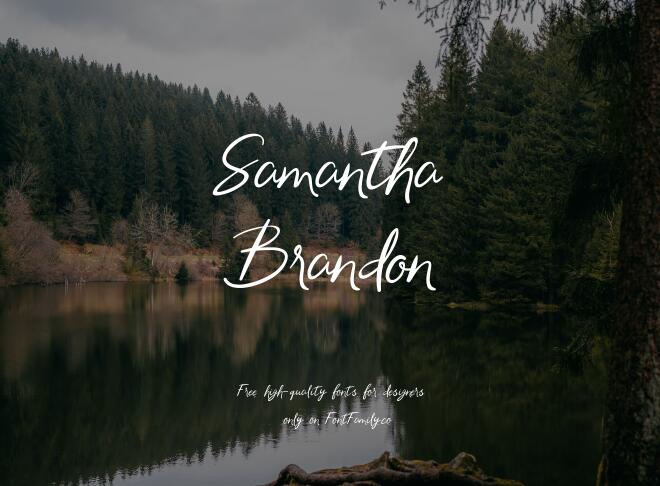 Samantha Brandon Font