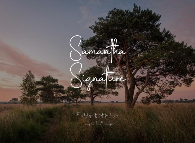 Samantha Signature Font