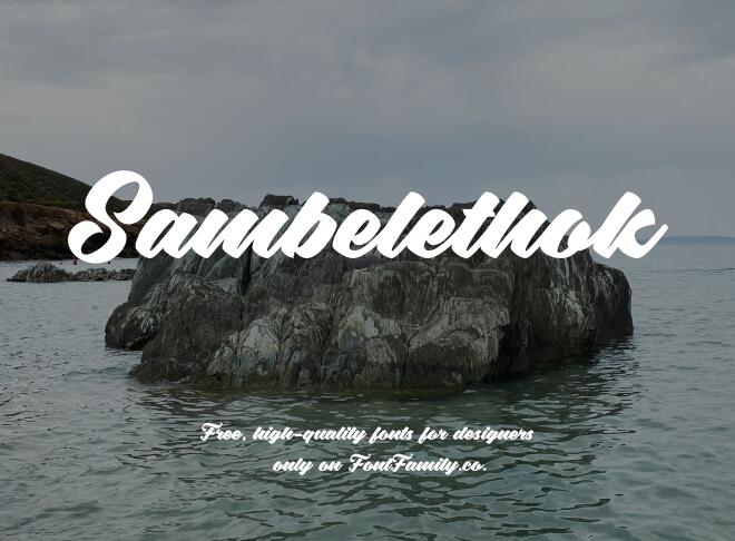 Sambelethok Font