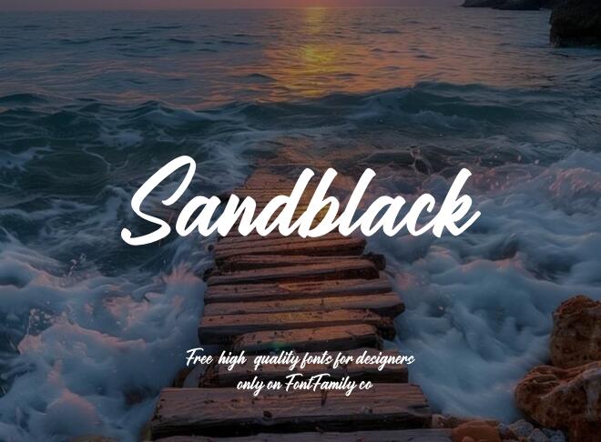 Sandblack Font