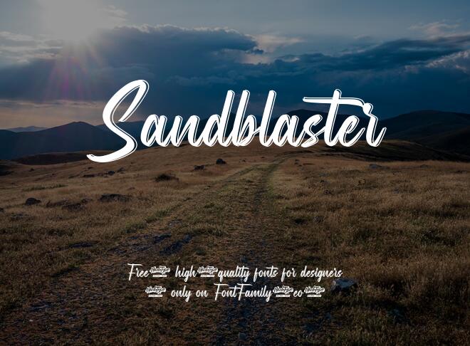 Sandblaster Font