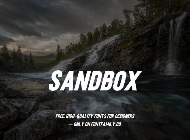 Sandbox Font