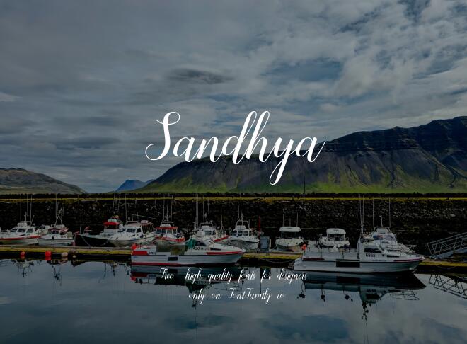 Sandhya Font