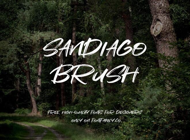 Sandiago Brush Font