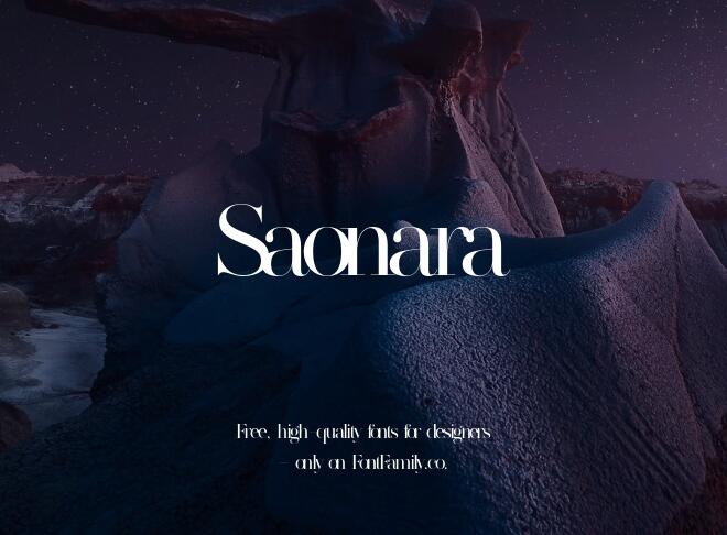 Saonara Font