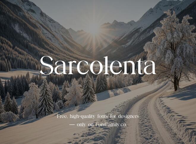 Sarcolenta Font