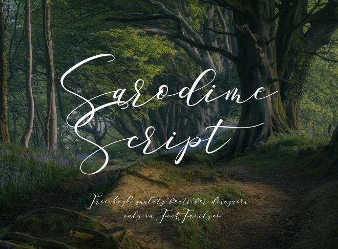 Sarodime Script Font