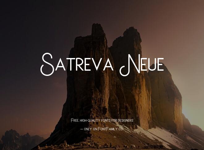 Satreva Neue Font