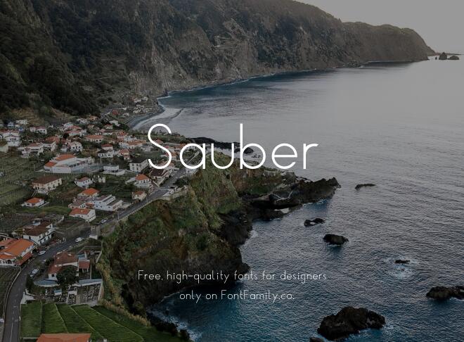 Sauber Font