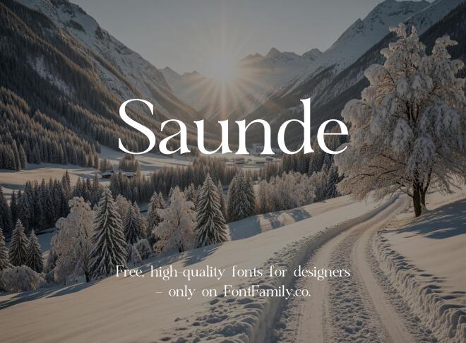 Saunde Font