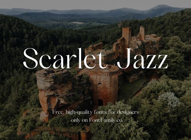Scarlet Jazz Font