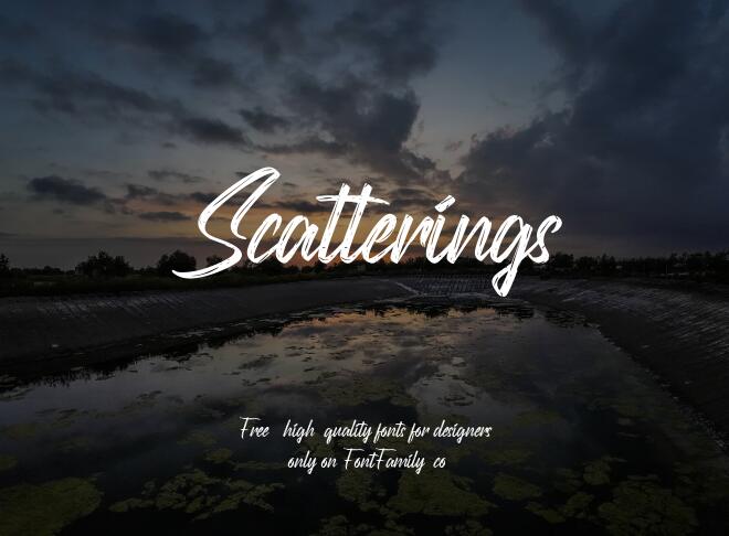 Scatterings Font