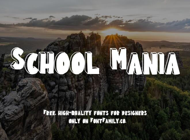 School Mania Font