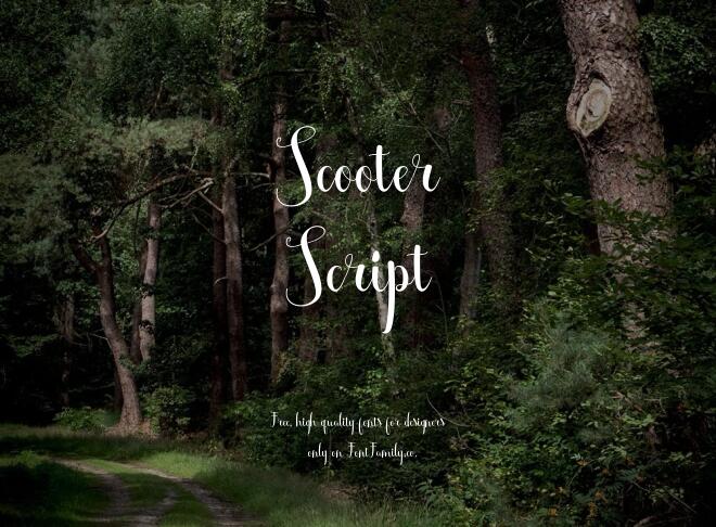 Scooter Script Font