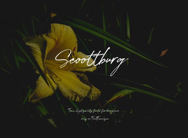 Scoottburg Font