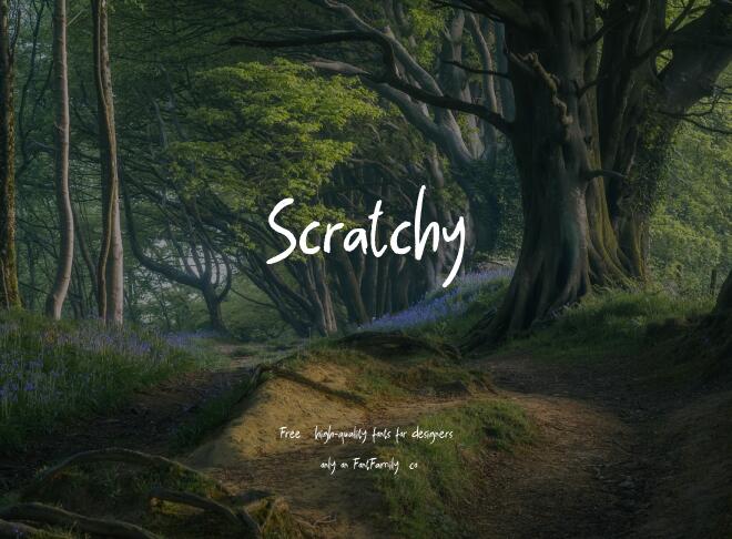 Scratchy Font