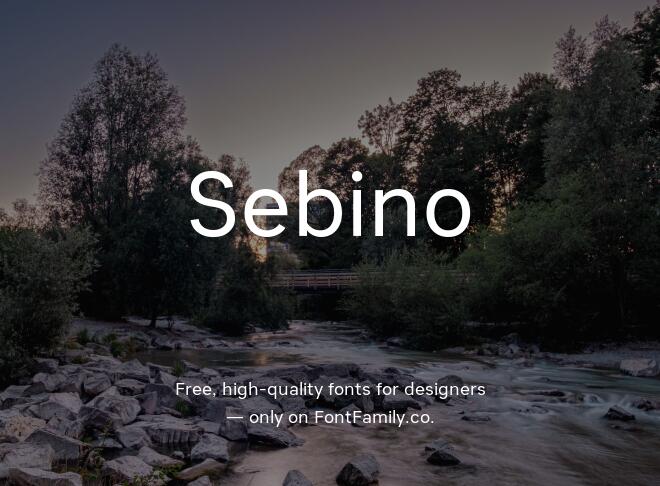 Sebino Font