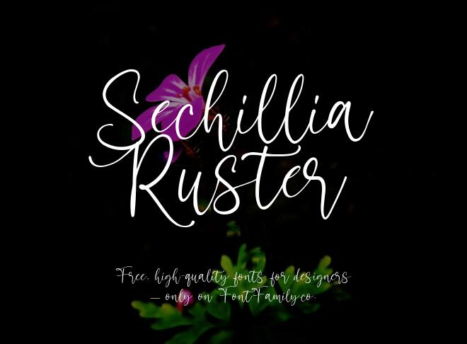 Sechillia Ruster Font