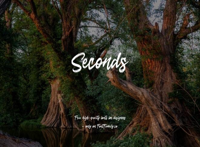 Seconds Font