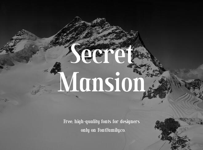 Secret Mansion Font