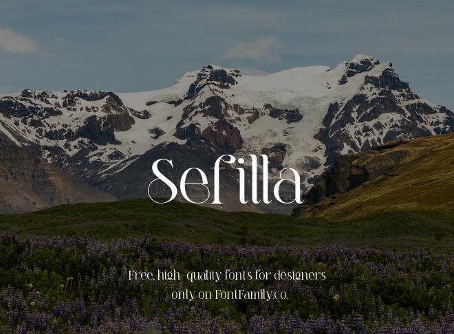 Sefilla Font