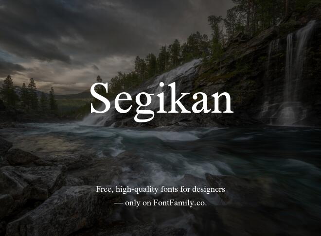 Segikan Font