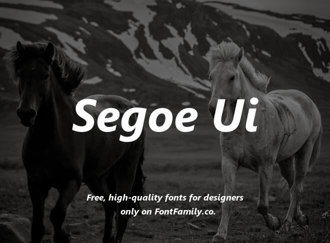 Segoe Ui Font