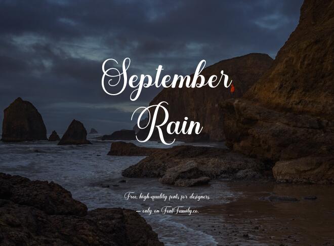 September Rain Font