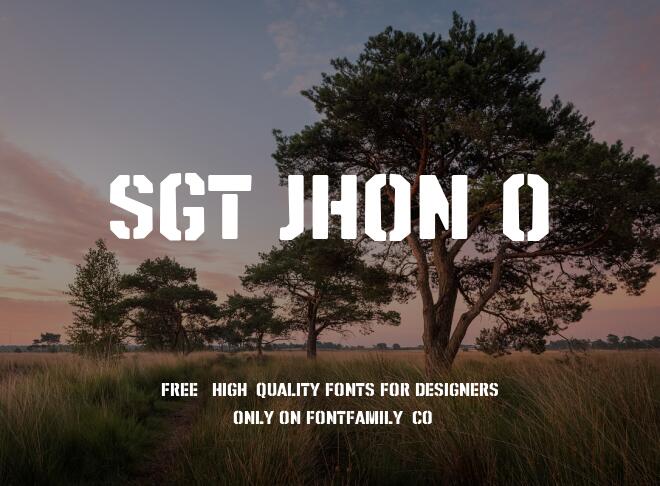 Sgt Jhon O Font