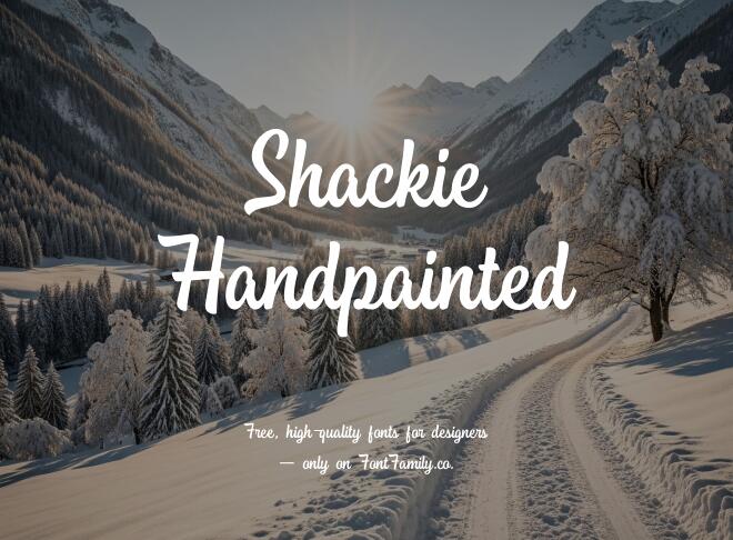 Shackie Handpainted Font