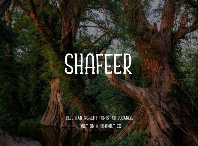 Shafeer Font