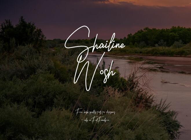 Shailine Wosh Font
