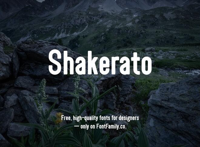Shakerato Font