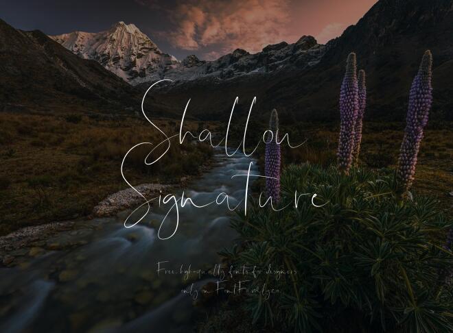 Shallou Signature Font