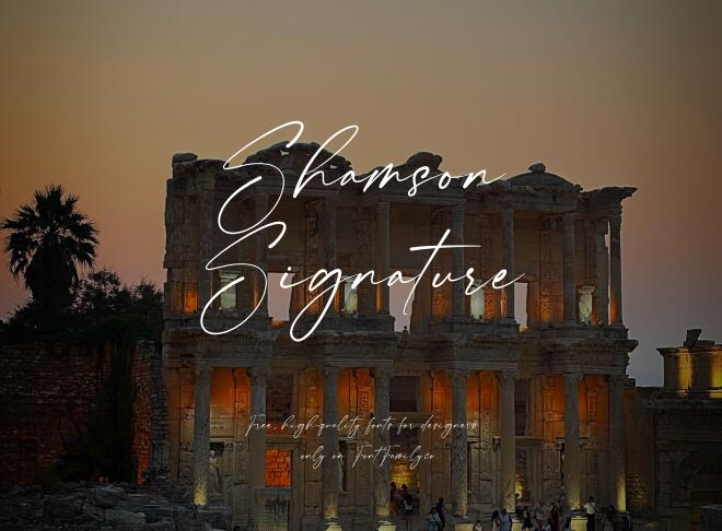 Shamson Signature Font