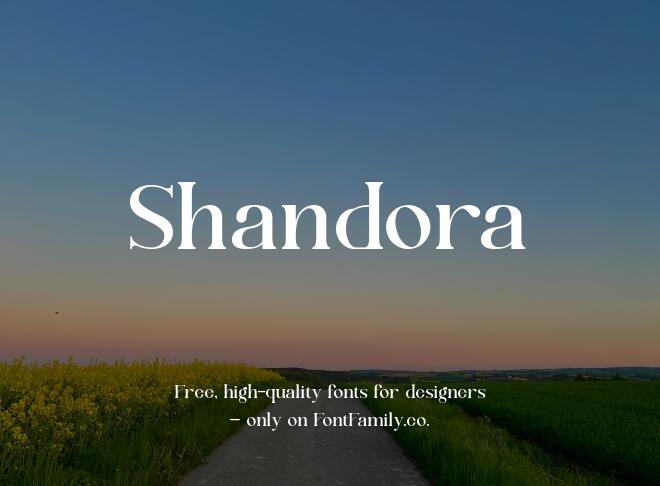 Shandora Font