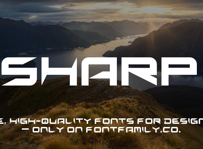 Sharp Font