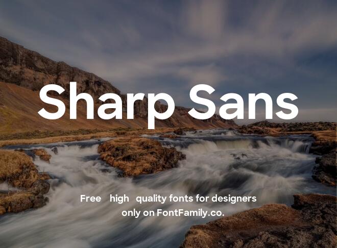 Sharp Sans Font