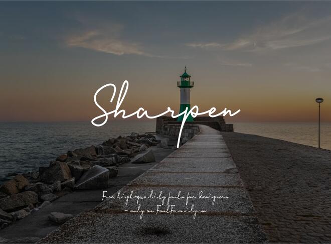 Sharpen Font