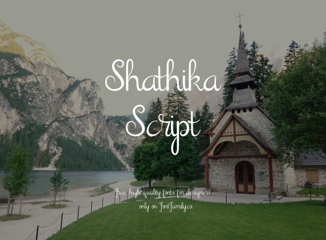 Shathika Script Font