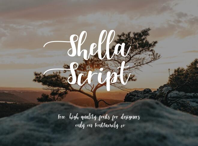 Shella Script Font