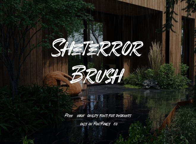 Sheterror Brush Font