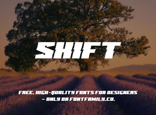 Shift Font