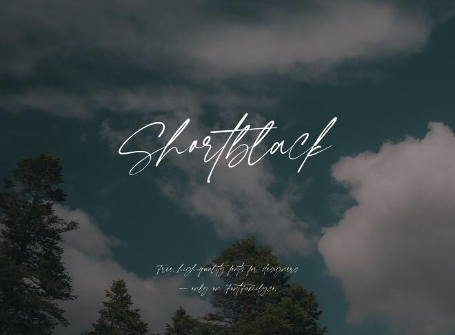 Shortblack Font