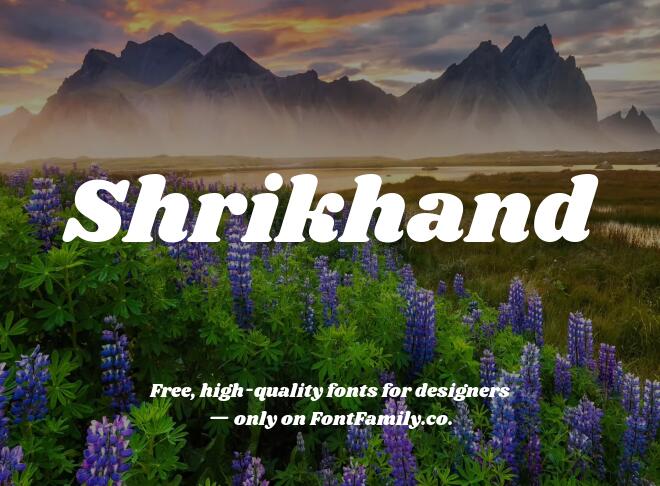 Shrikhand Font